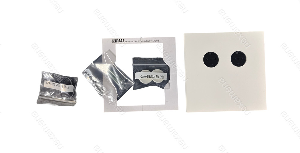Clipsal C-Bus Saturn ZEN ER5042NL E-Series Two Button Unit Zen White