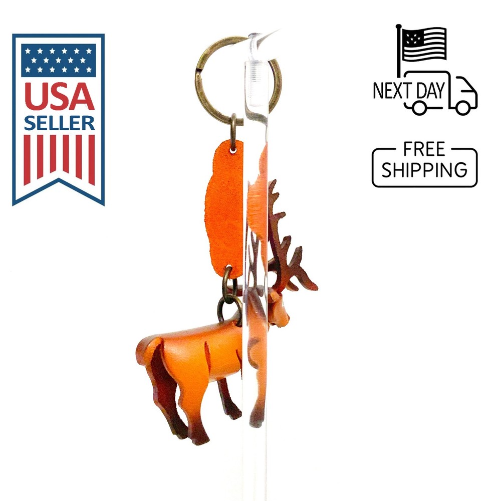 Elk Handmade Leather Keyring