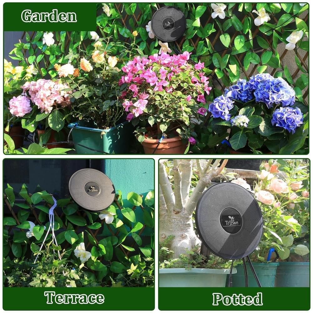 Solar Automatic Irrigation System , Drip Irrigation Kit for Outdoor/Indoor Decor