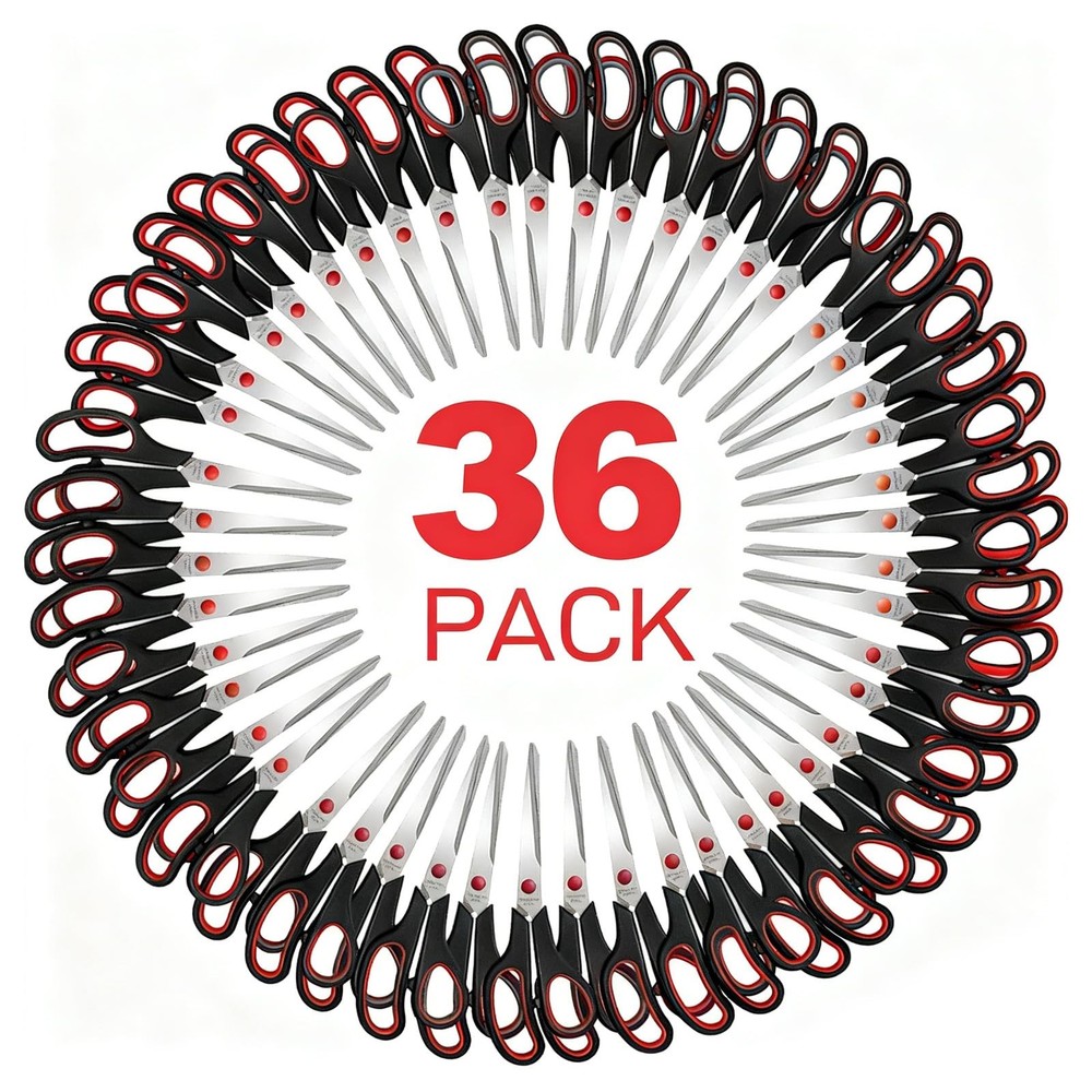 36 Packs Sewing Craft Scissors Bulk,8" All Purpose Sharp Sewing Craft Shears ...