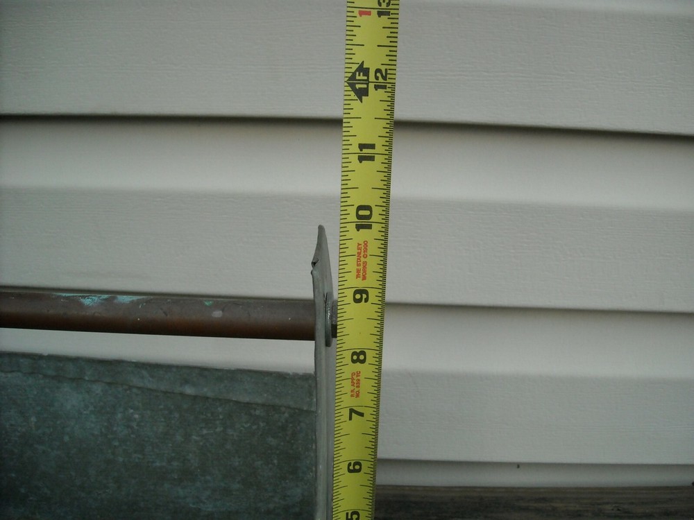 Solid Heavy Metal Tool Box Tote Caddy Handmade Primitive Folk Art