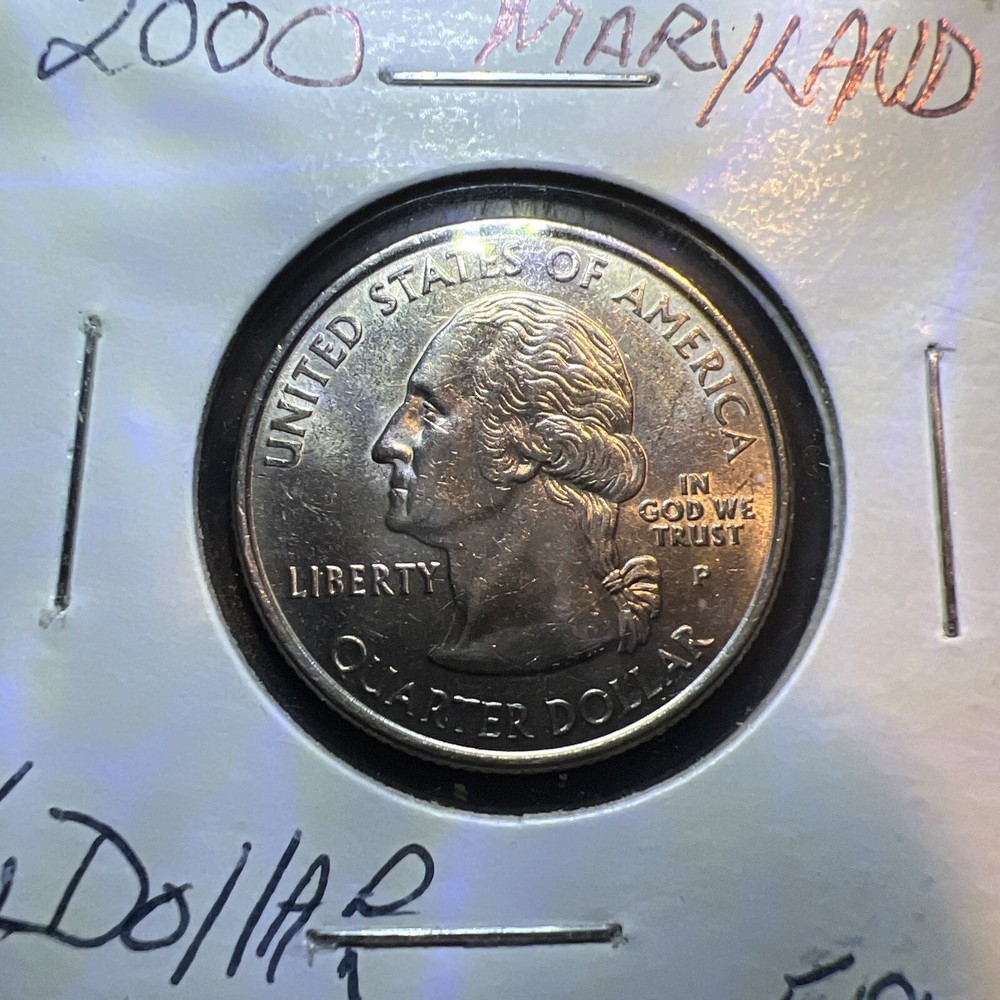 2000 P Maryland Statehood quarter circulated