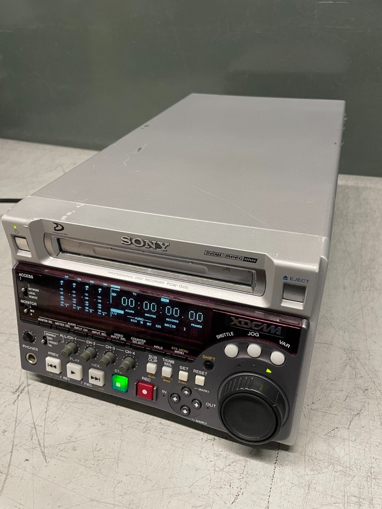 Sony PDW-1500 XDCAM Disc Sd Compact Deck Professional Recorder Player