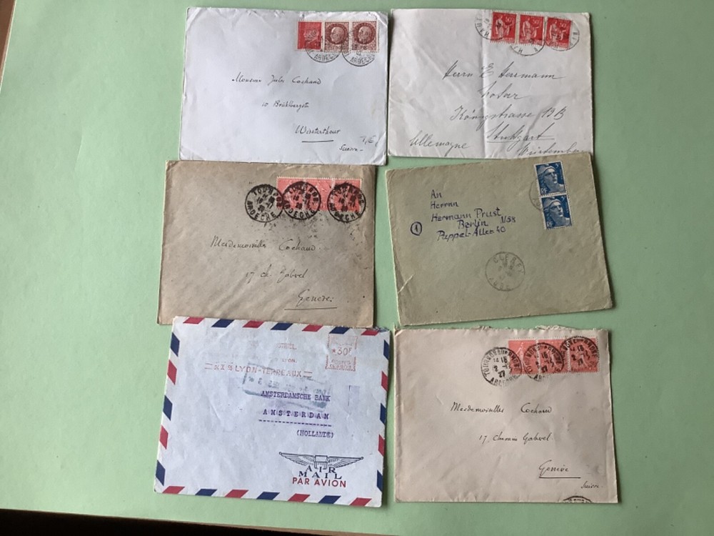 France covers 6 items Ref A1883