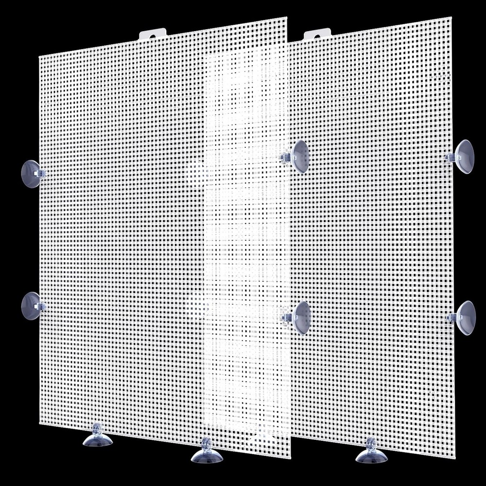 2 Pack Fish Tank Divider Plastic Grid Cuttable Grid Plate Fish Separator with...