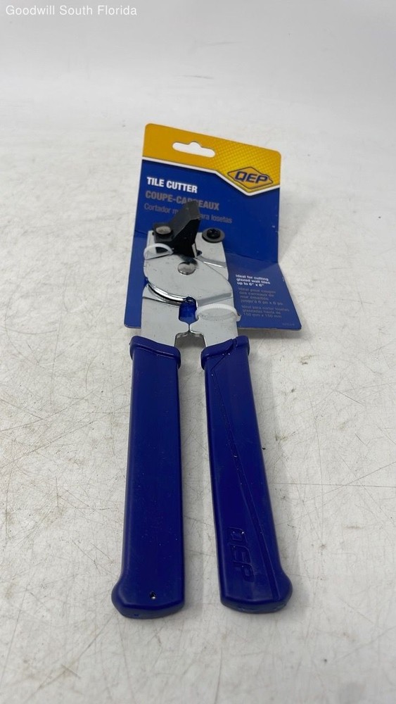 QEP Model M2720-11194 Blue Silver Handheld Tile Cutter Tool With Tags
