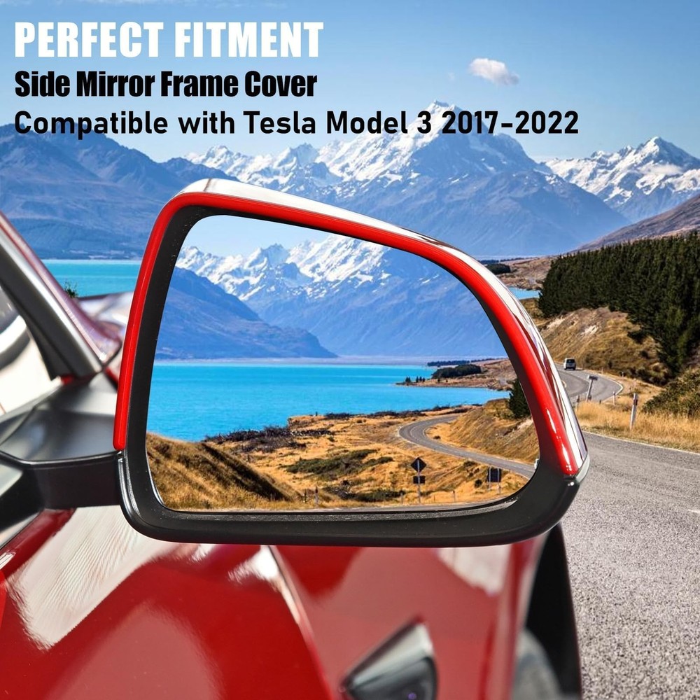 Compatible with Tesla Model 3 Side Mirror 3 Right, black or gray