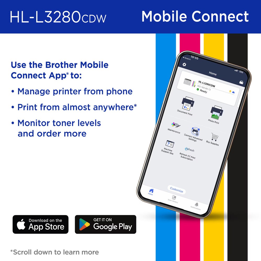 Brother - HL-L3280CDW Wireless Digital Color Printer with Laser Quality Output