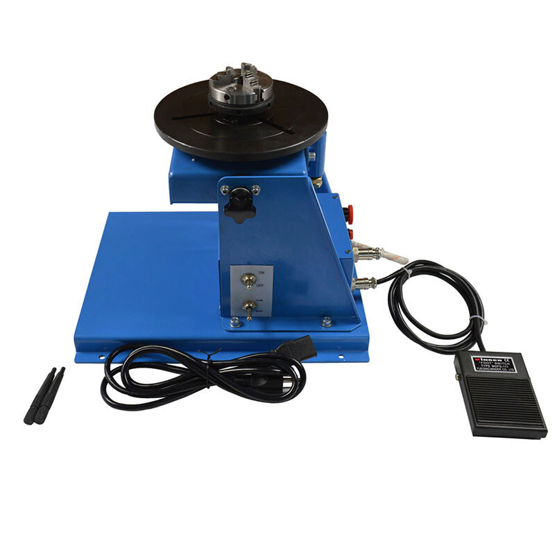 10KG Welding Positioner Turntable Machine with 65mm Chuck Rotation Structure