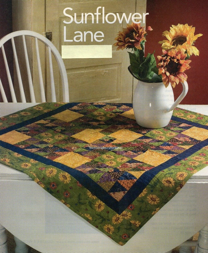 Sunflower Lane Quilt Pattern Pieced NB