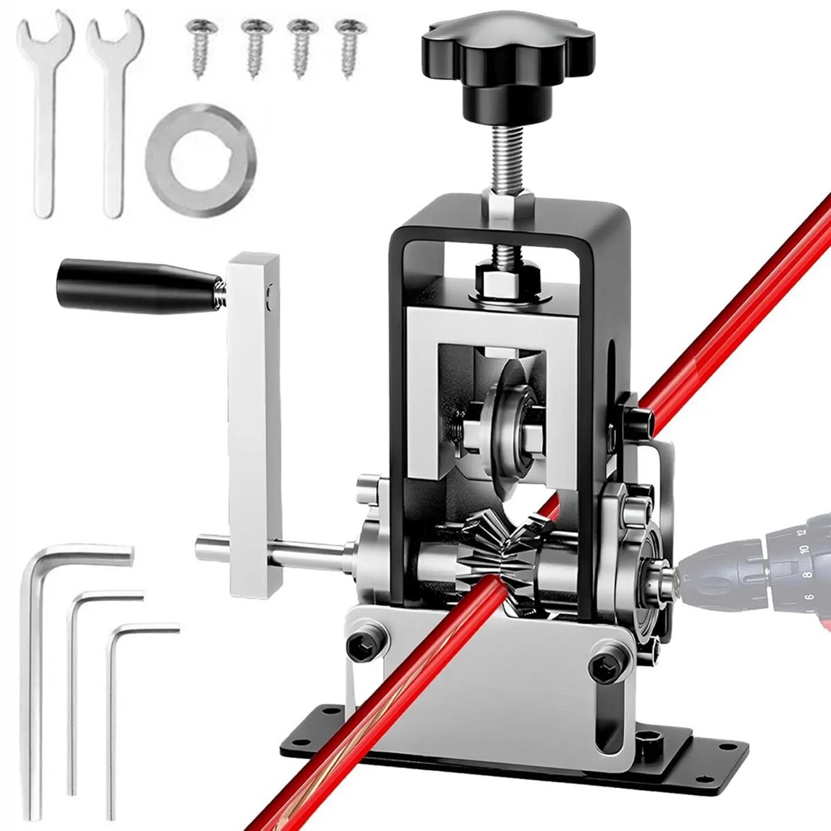 Manual Wire Stripping Machine Portable Cable Stripper 1mm to 21mm Hand Crank US