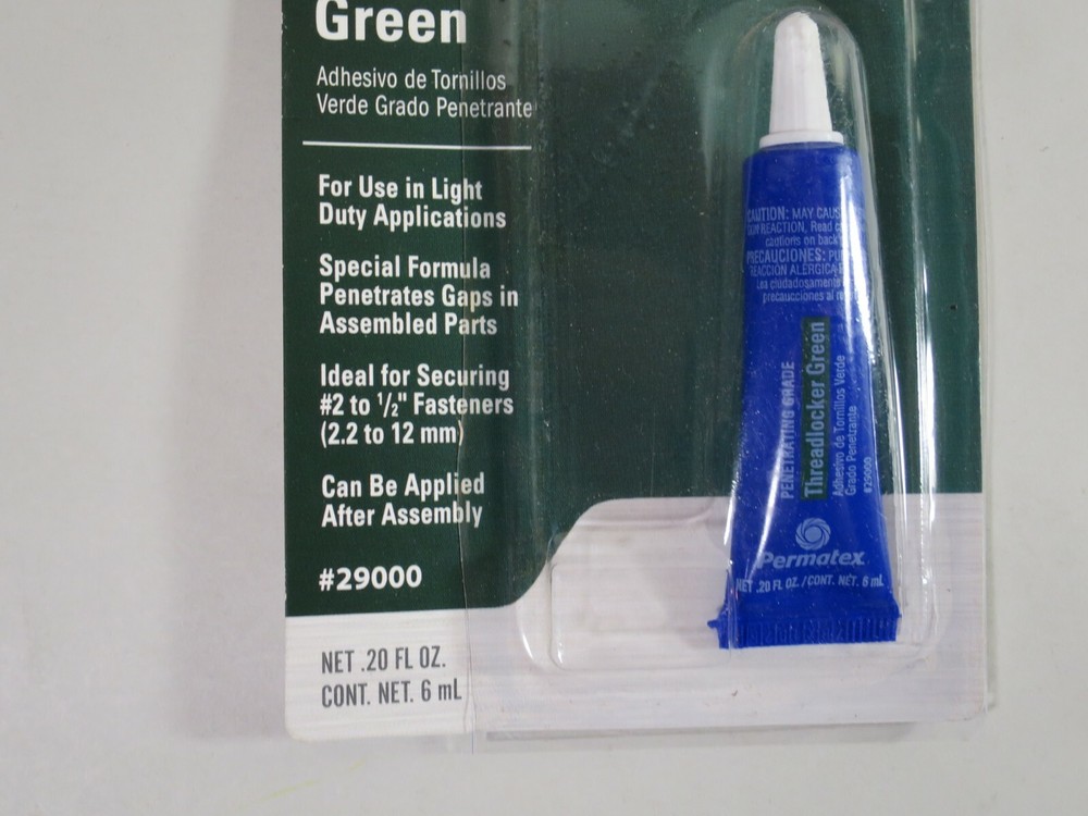 Permatex 29000 Penetrating Grade Threadlocker Green 6 ml