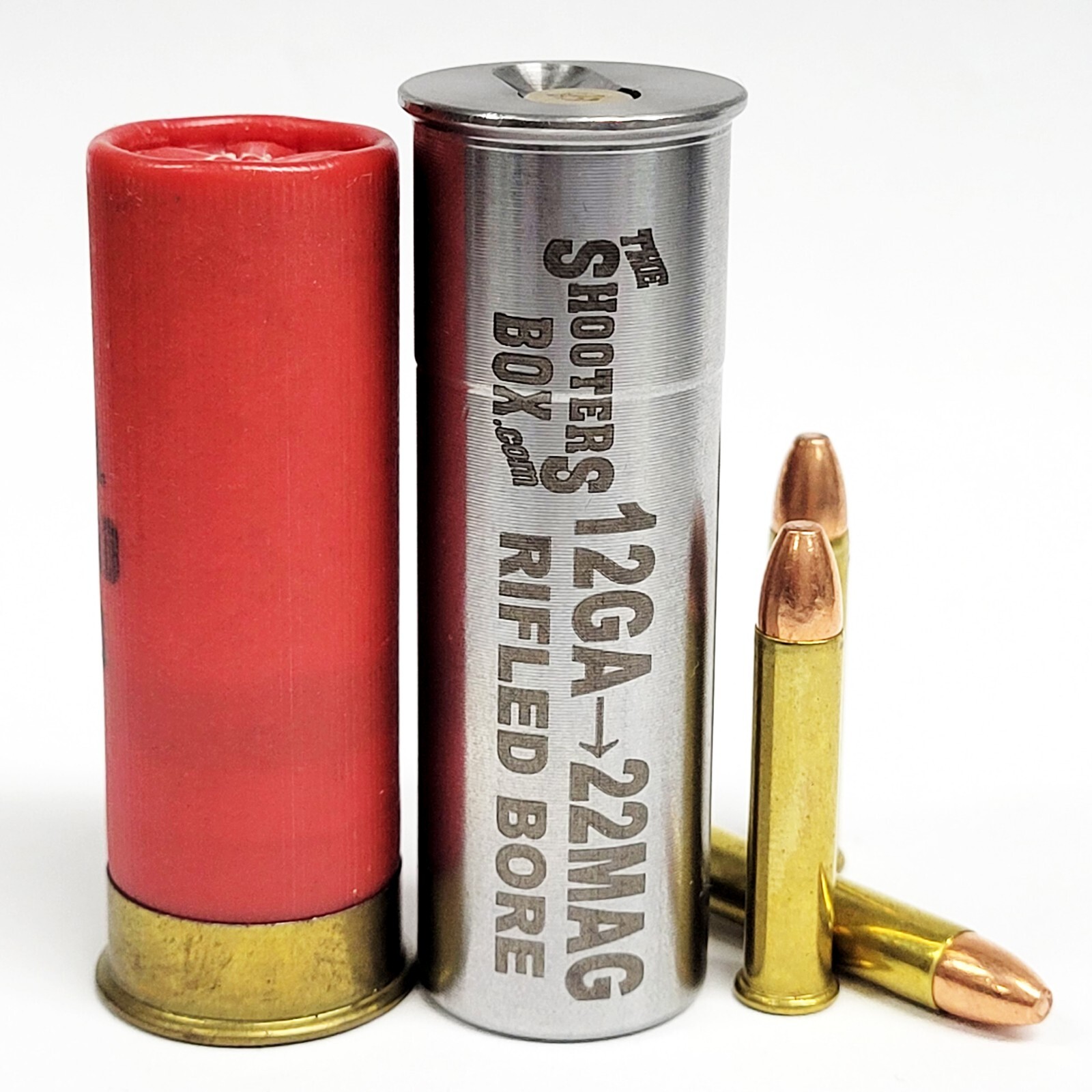 12GA to 22 Magnum RIFLED BORE - Shotgun Adapter - Stainless - Free Ship & Case!