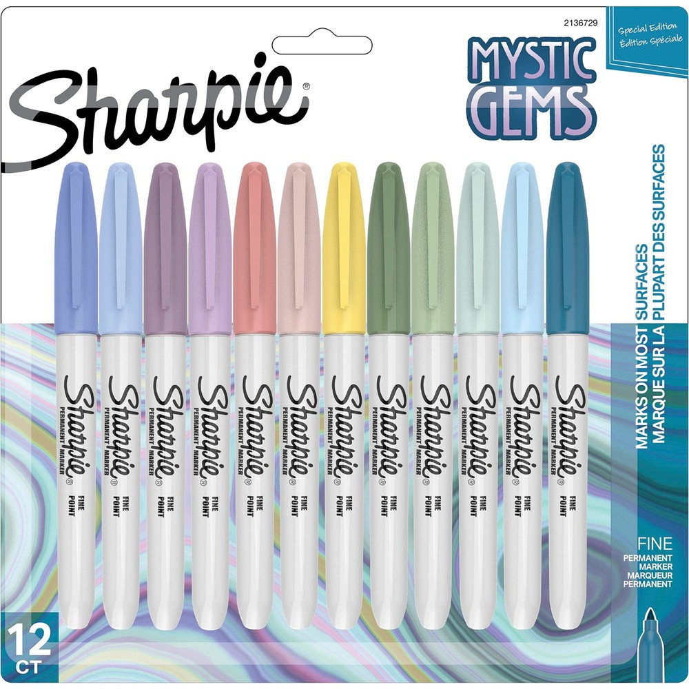 Permanent Markers Fine Point Assorted Colors Special Edition 12 Count