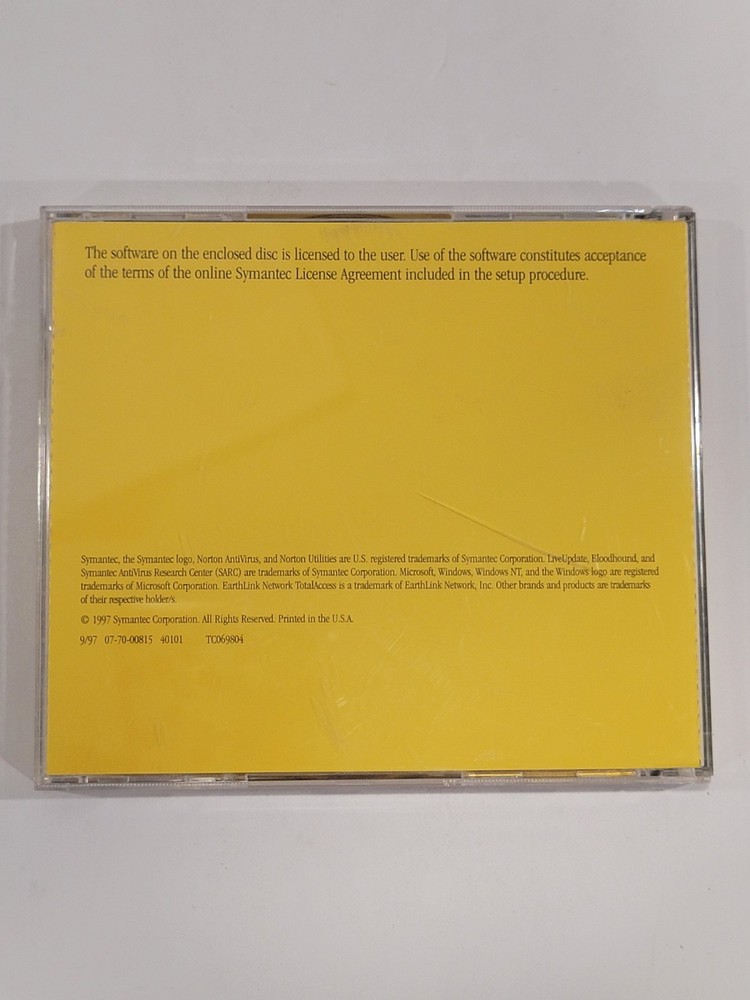 Symantec Norton AntiVirus: Version 4.0 (PC CD-ROM, 1997)