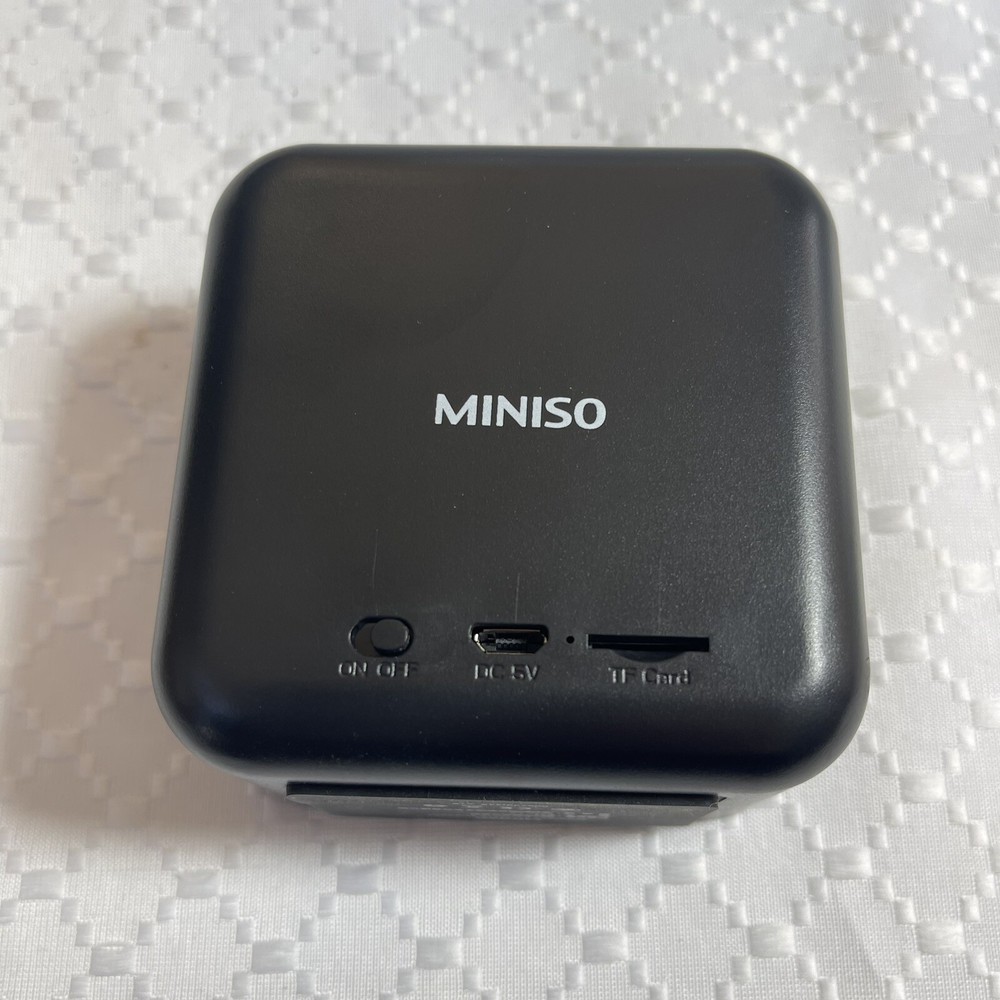 Miniso Bluetooth Wireless Portable Black Rechargeable Speaker