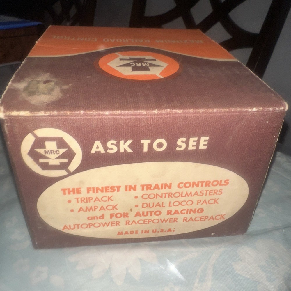 MRC Throttlepack #501 HO Train Control Transformer Model Railroad Original Box