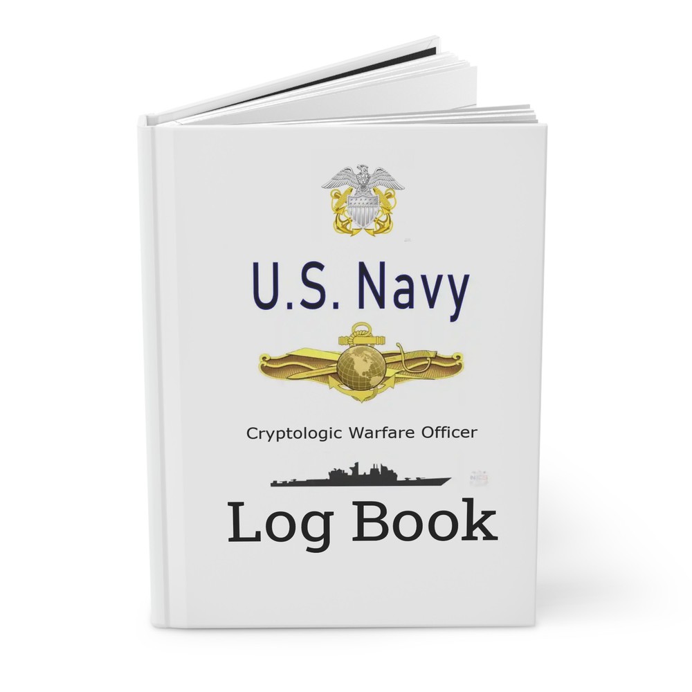 US Navy Cryptologic Warfare Officer Log Book Emblem Journal