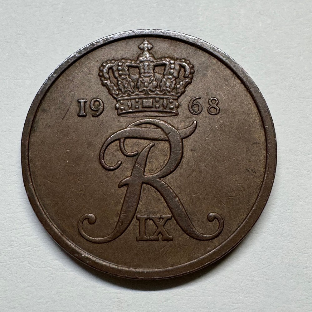 1968 Denmark 5 Ore - Coin #D-001