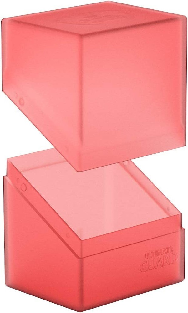 Ultimate Guard UGD010685 Boulder Deck Case 80+ Standard Size Box, Ruby Ruby Stan