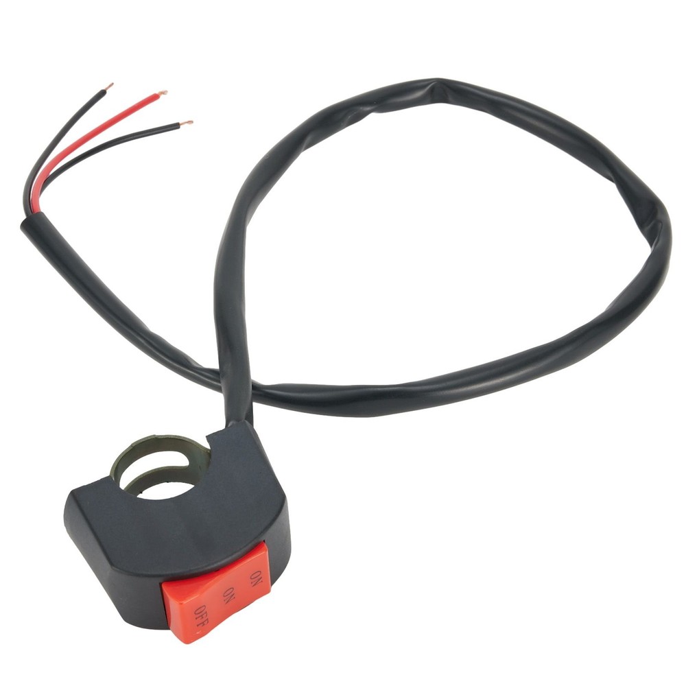 LED Headlight Switch Far Near 3-Line Motorcycle Handlebar Switch Button Part