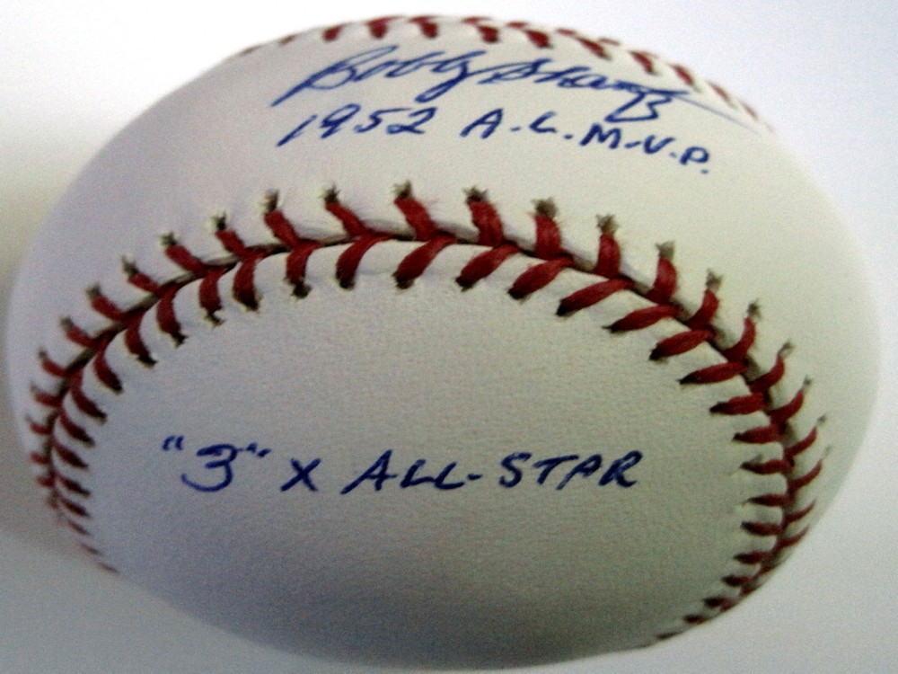 BOBBY SHANTZ SIGNED OFFICIAL STAT ML BALL W/COA