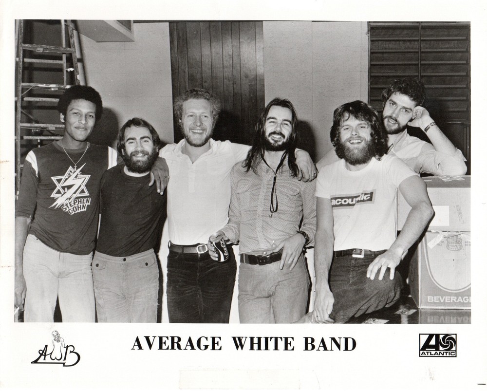 Authentic Original Average White Band  8"x10" Atlantic Promotional Photograph