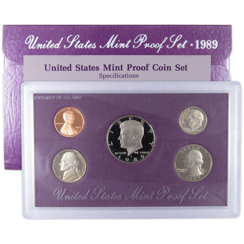 🇺🇸 Uncirculated 1989-S Proof Coin Set USA