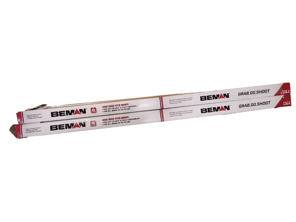 Beman White Box Arrows 4 Pack