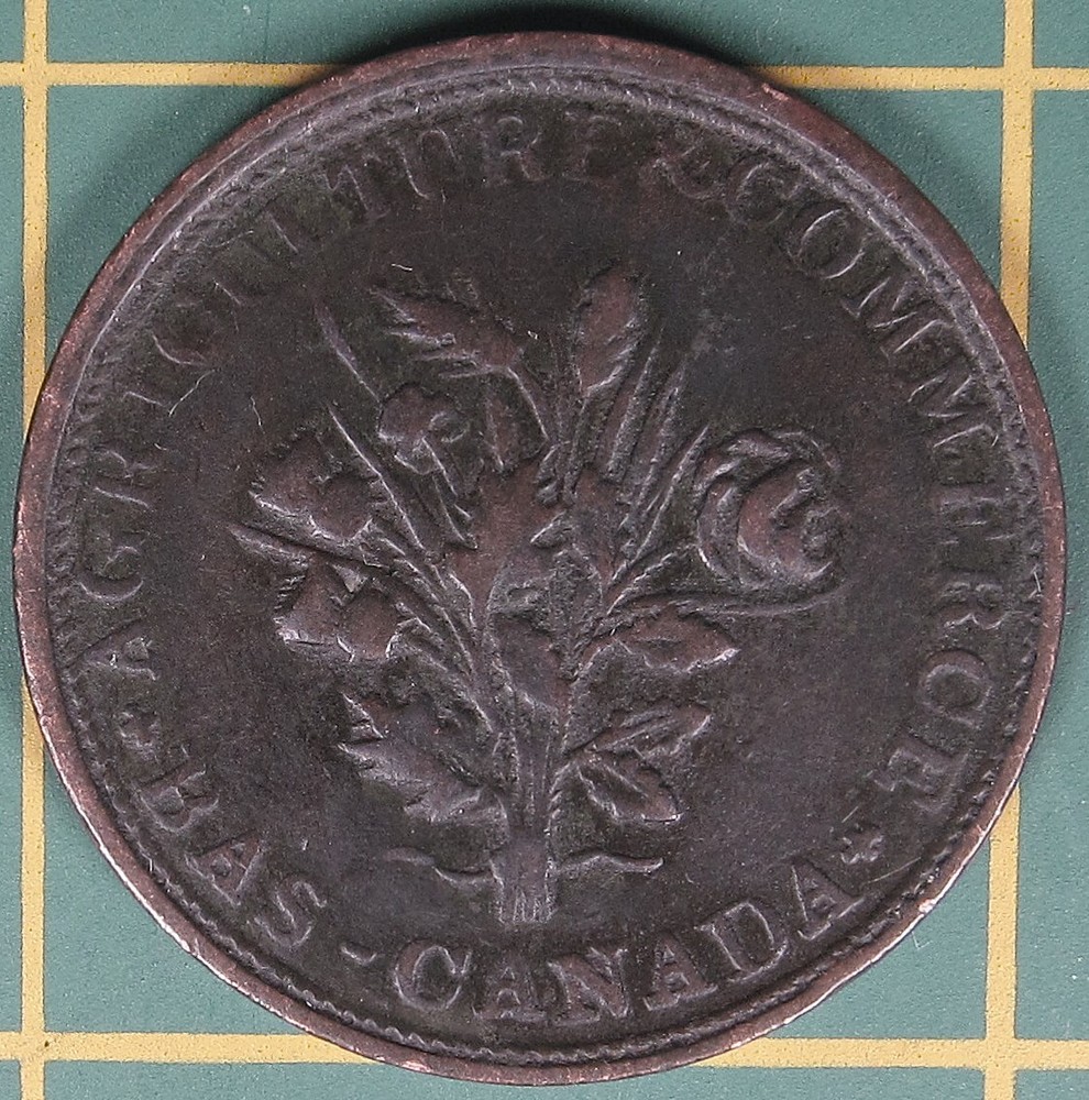 Lower Canada Un Sou token LC-28