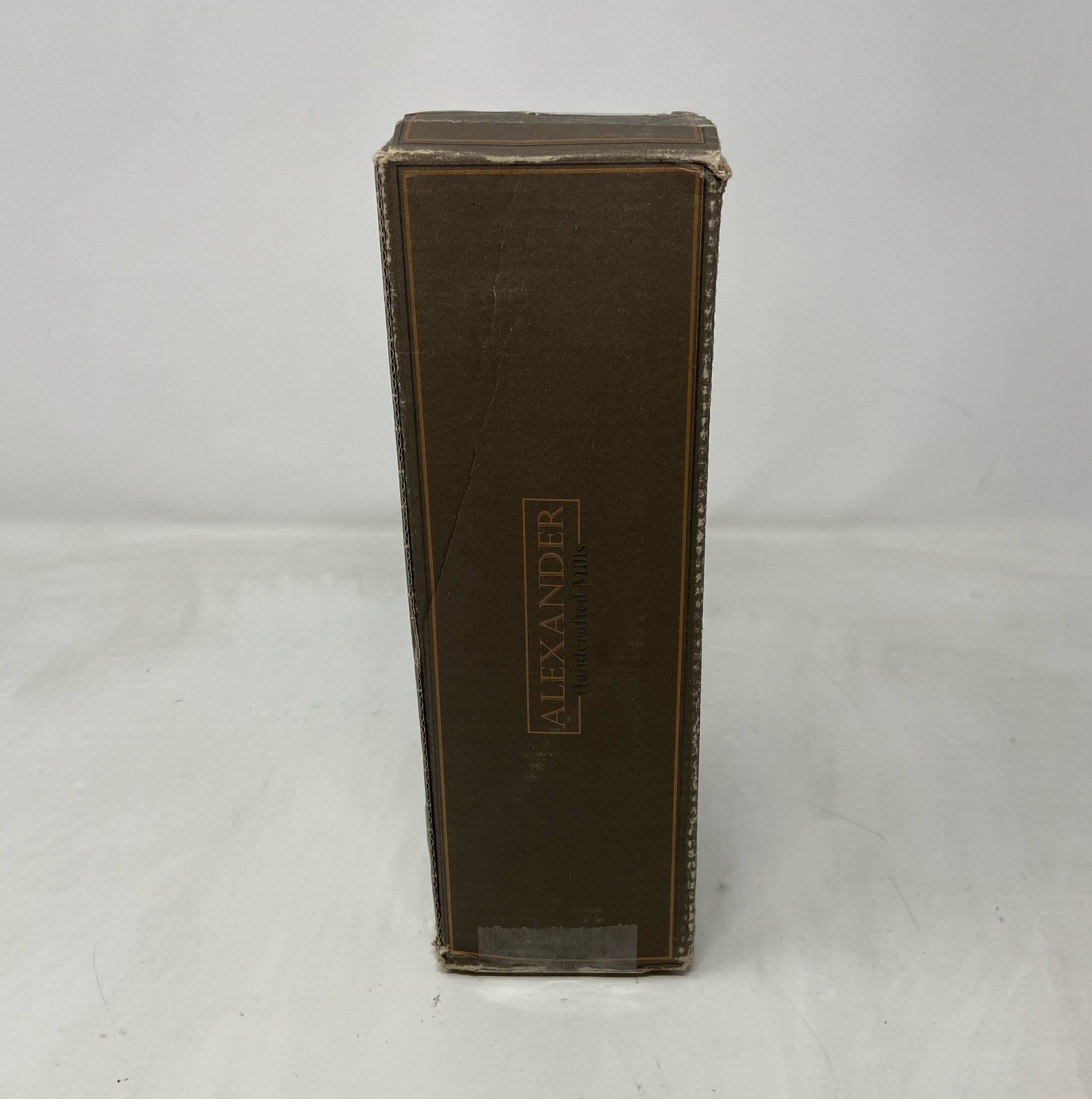 Alexander Home Original Greek Pepper Mill - 9-Inch Brass Manual Grinder