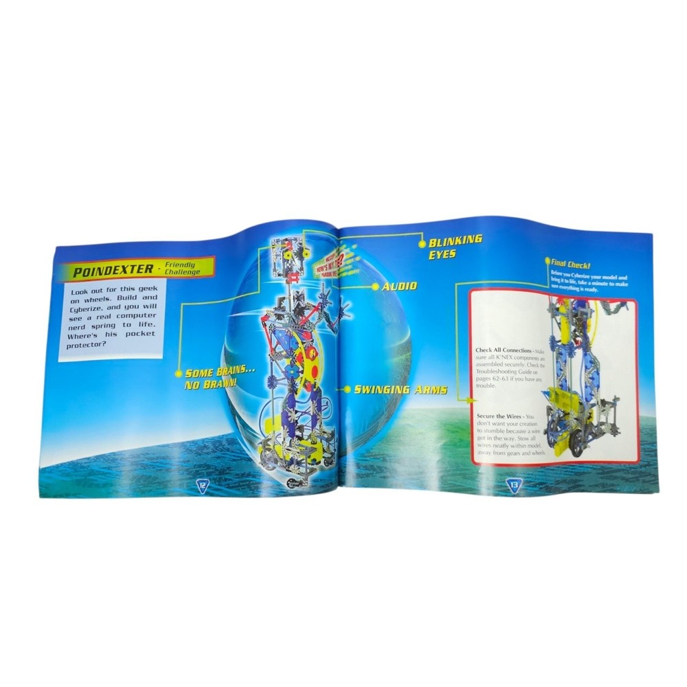 K'NEX Cyber Cybots Instruction Manual 18005 Programmable Robots 2000 Edition