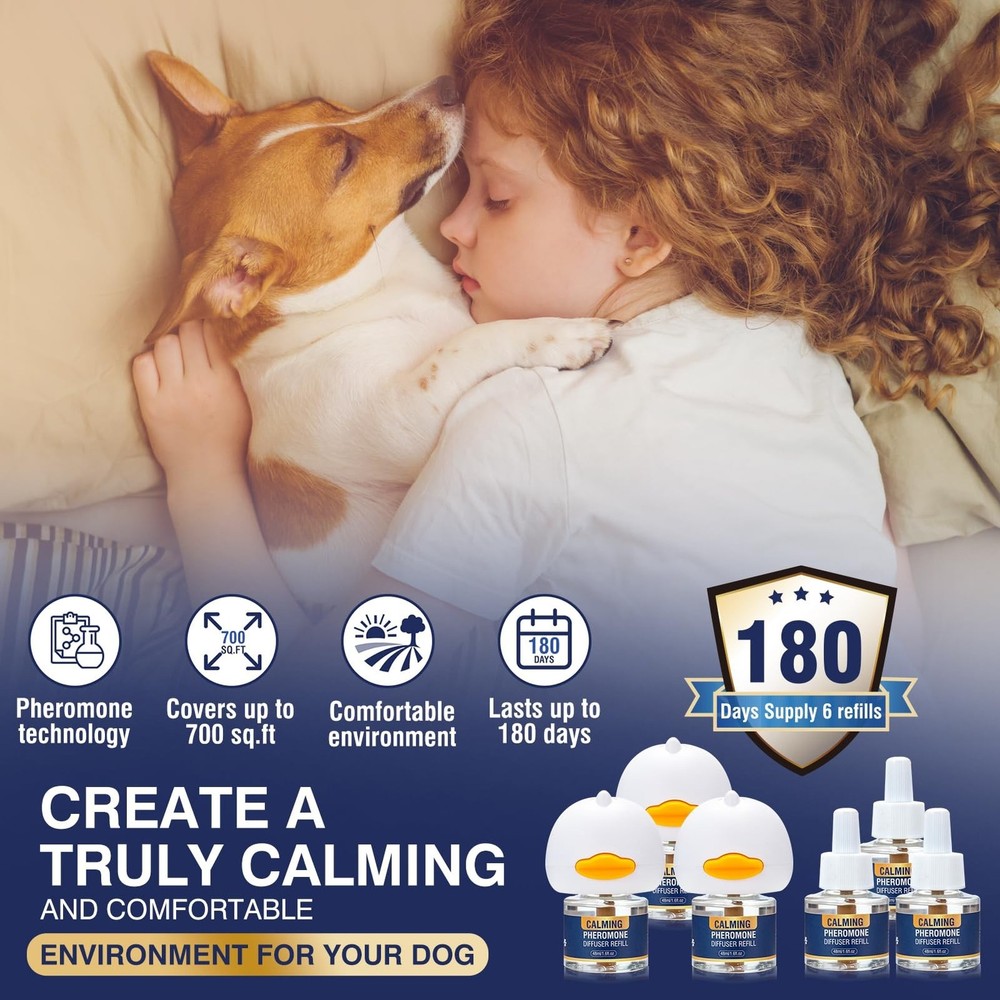 Calming Diffuser Kit Appeasing Dog Pheromones Pheromone Diffuser to Calm (3 P...