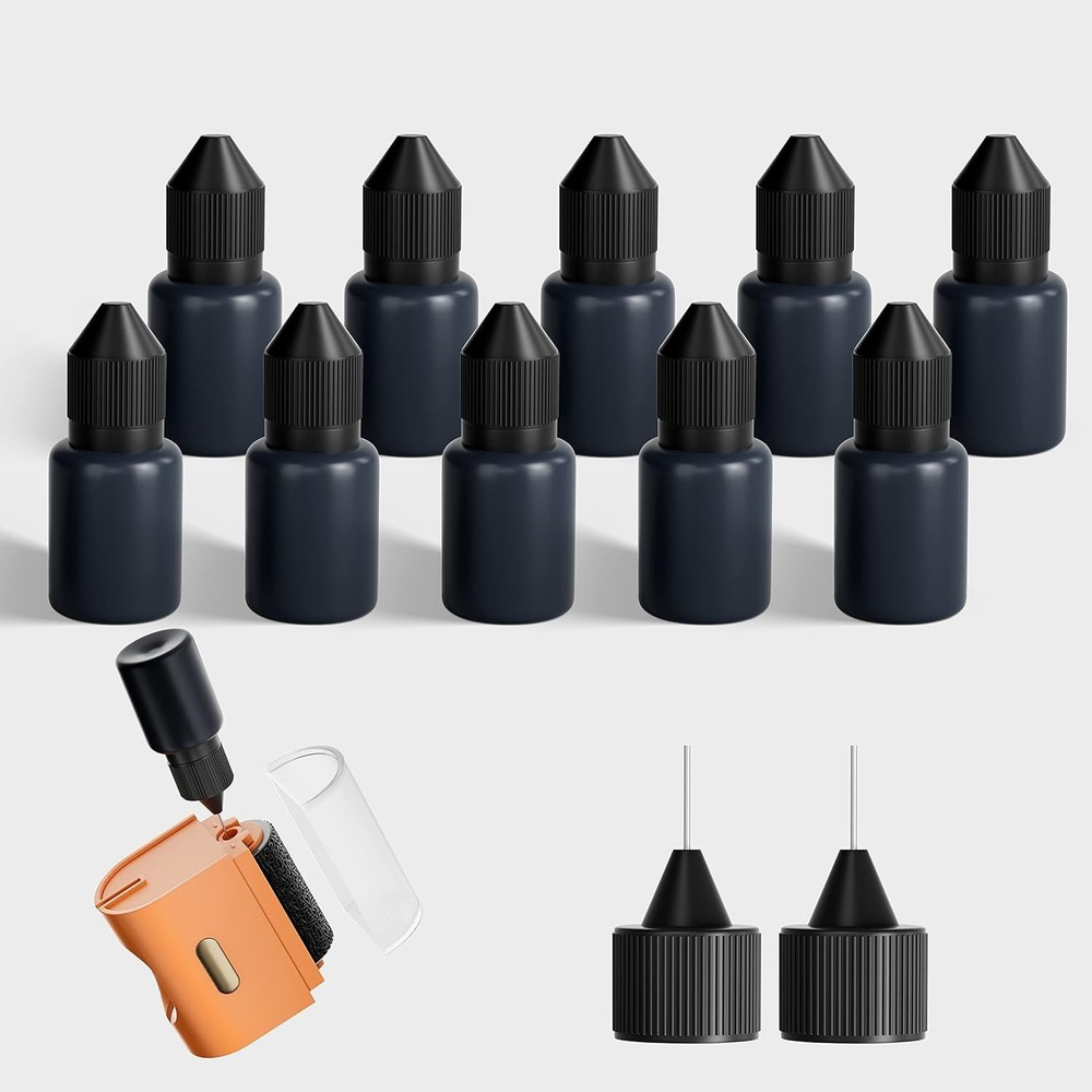 Privacy Confidential Roller Stamp Set, 10 Pack - Fast, Wide Coverage & Refills