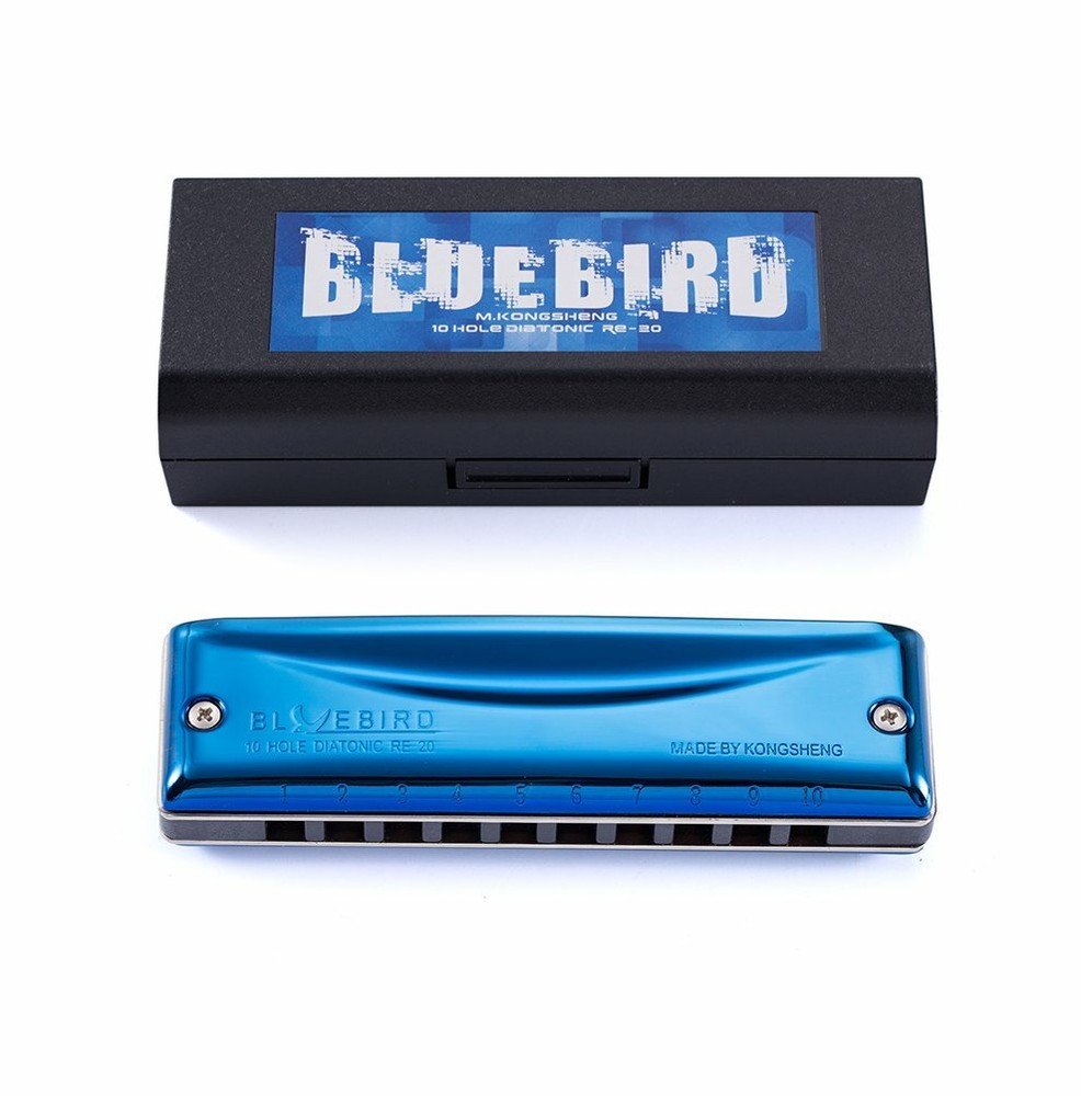 Kongsheng Bluebird Harmonica - Solid Poly Comb - US DEALER SHIPS FAST