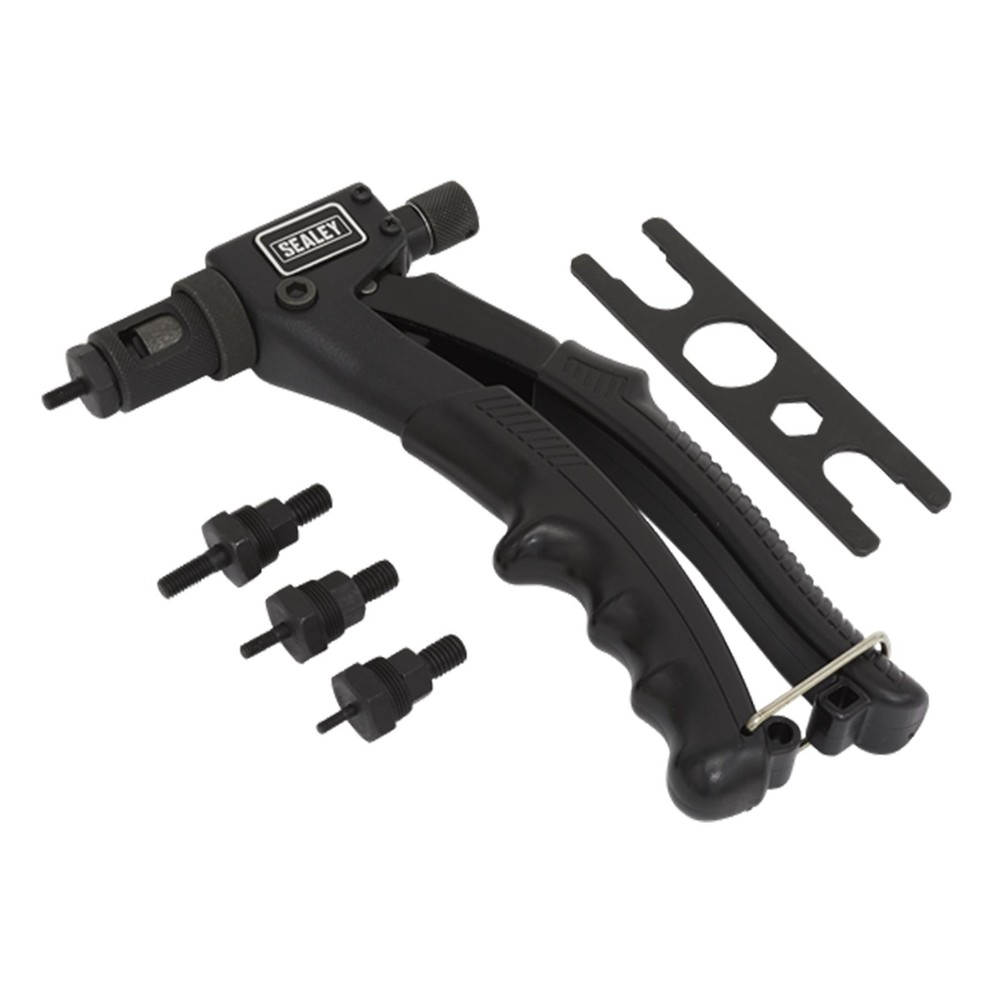 Sealey AK393 Threaded Nut Riveter/Rivet Gun Rivnut Insert Tool + 40 Rivets M3-M6