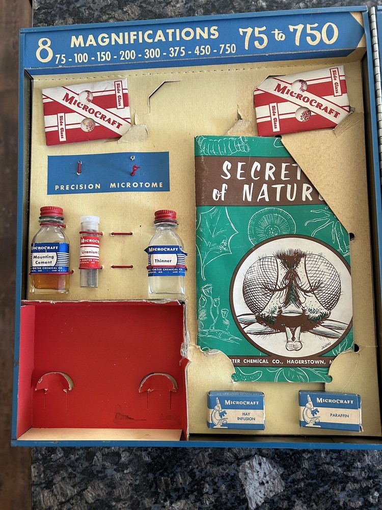 Vintage Porter Microcraft Student Research Microscope In Good Shape !