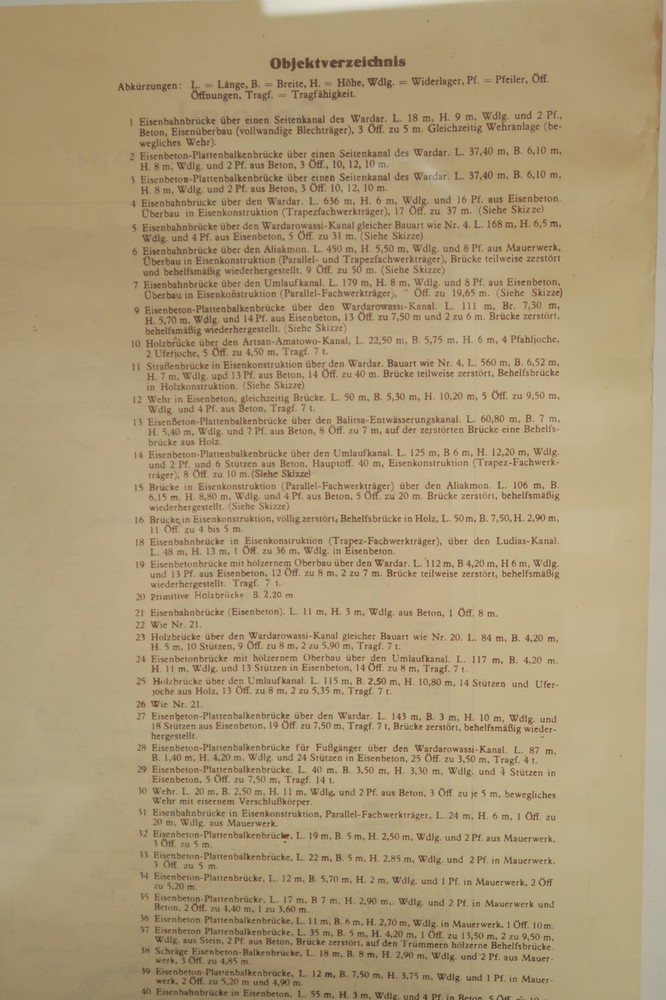 German Greece Secret Military Map 1943 WWII ERA Geographical Army Double Sided