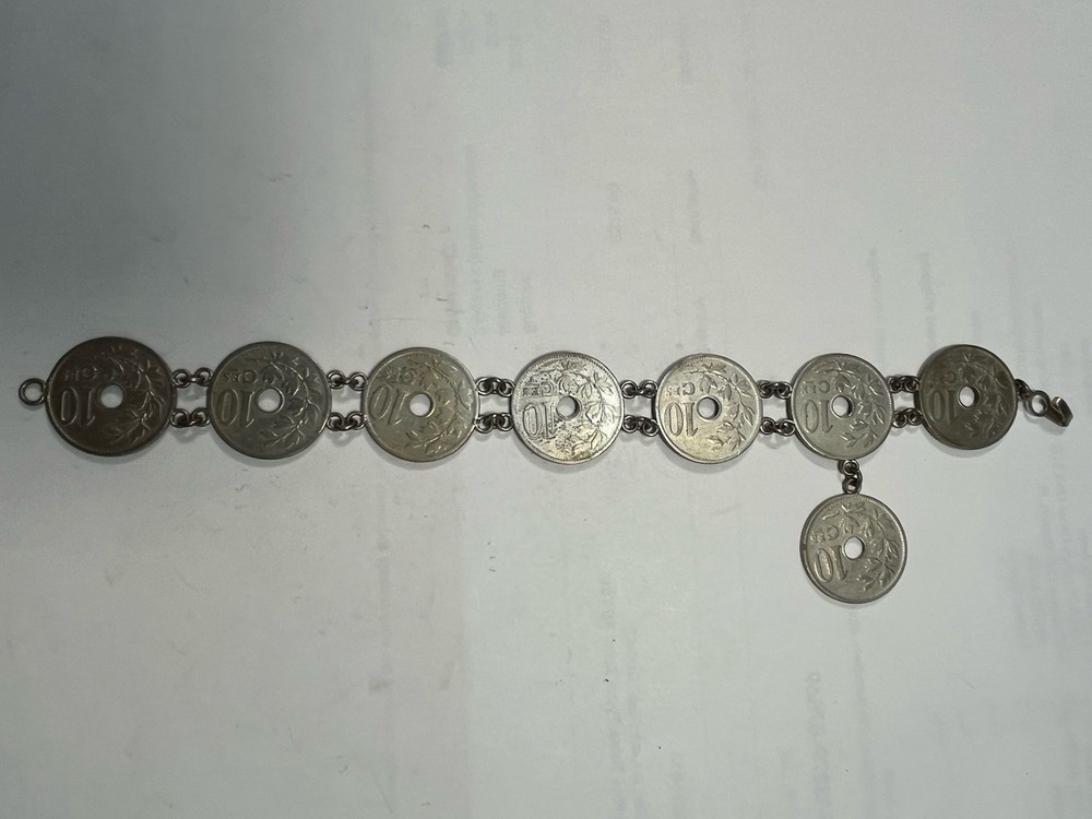 Belgium 10 Centimes Bracelet