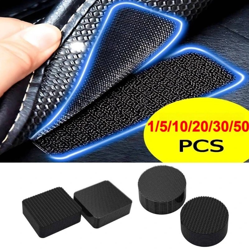 Black Self-Adhesive Hook and Loop Tape – Double Sided Fastener Strap for DIY & H