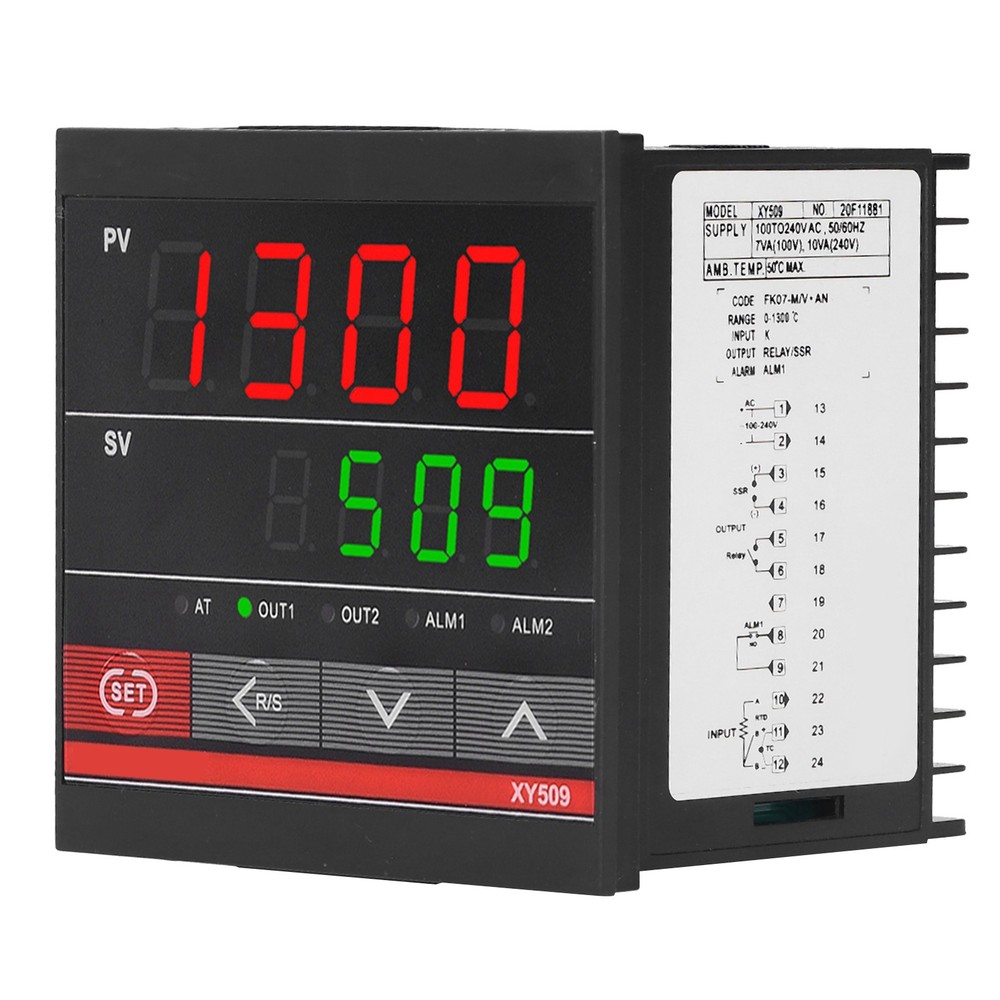 Universal Temperature Controller Dual Display PID Heating And Cooling For