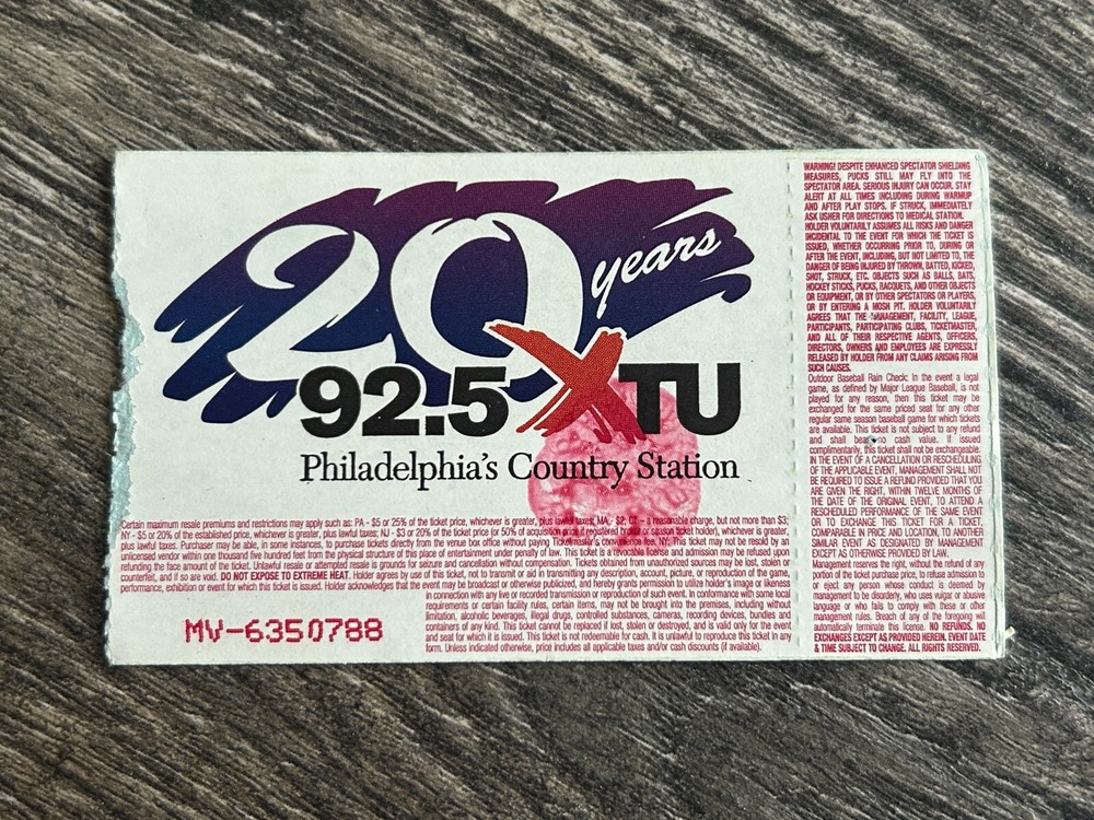 KISS Ticket Stub Rock The Nation Concert Tour Jul18 2004 Hershey PA Vintage Kiss