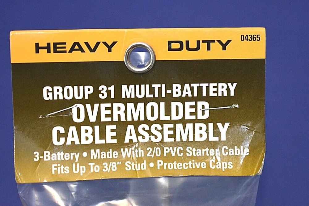 Negative Overmolded 3 Battery Cable Harness & Nuts Freightliner Sterling +++++++