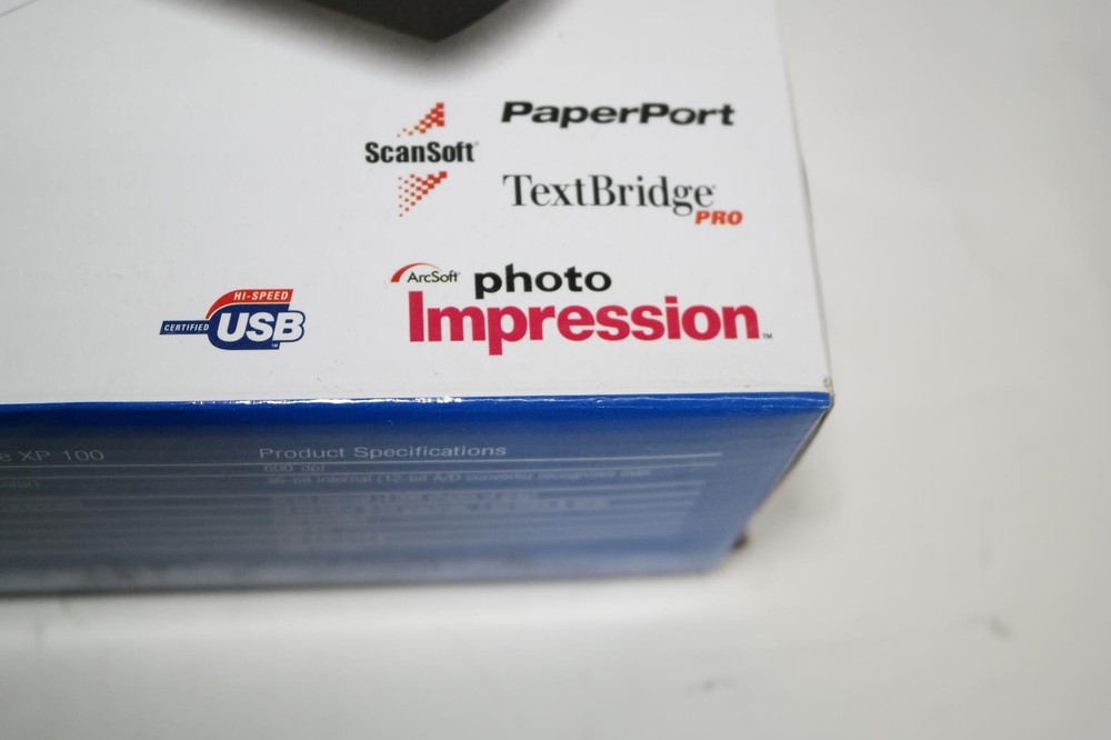 NEW VISIONEER STROBE XP 100 BLACK PORTABLE SHEETFEED DOCUMENT MOBILE SCANNER