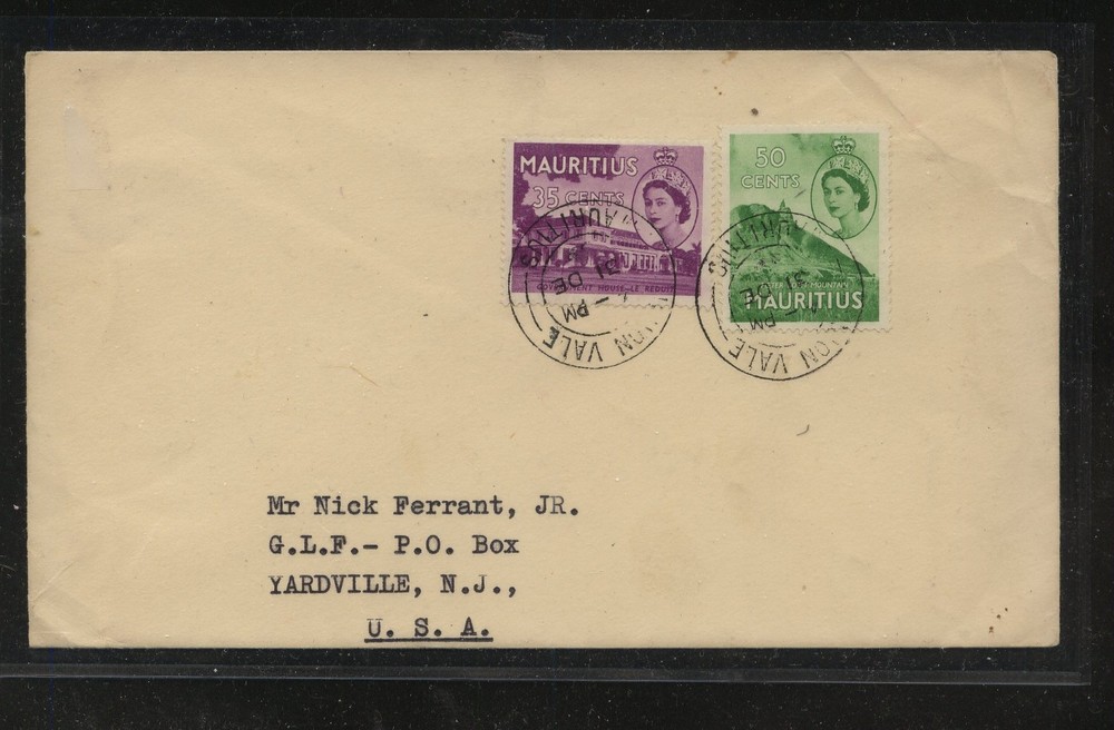 Mauritius   cover  to    US           MS1229