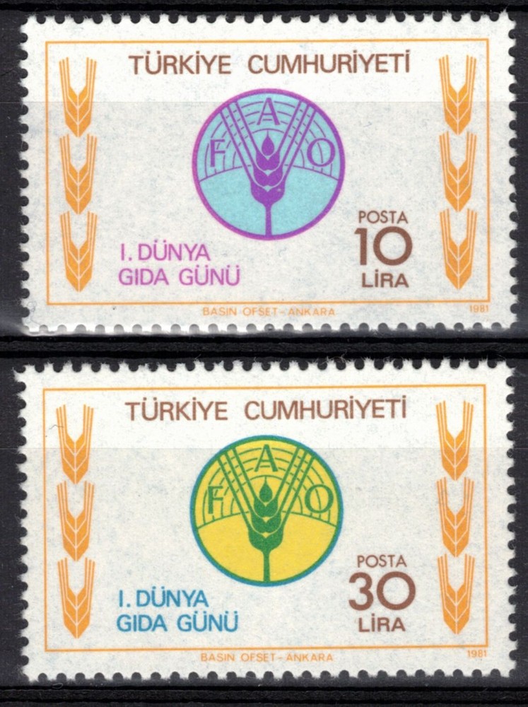 TURKEY Scott 2198-9 Mint NH