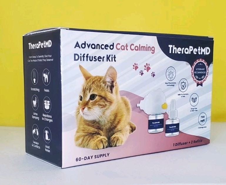 OPEN BOX - TherapetMD Advanced Cat Calming Diffuser Kit - TESTED - READ DESCRIPT