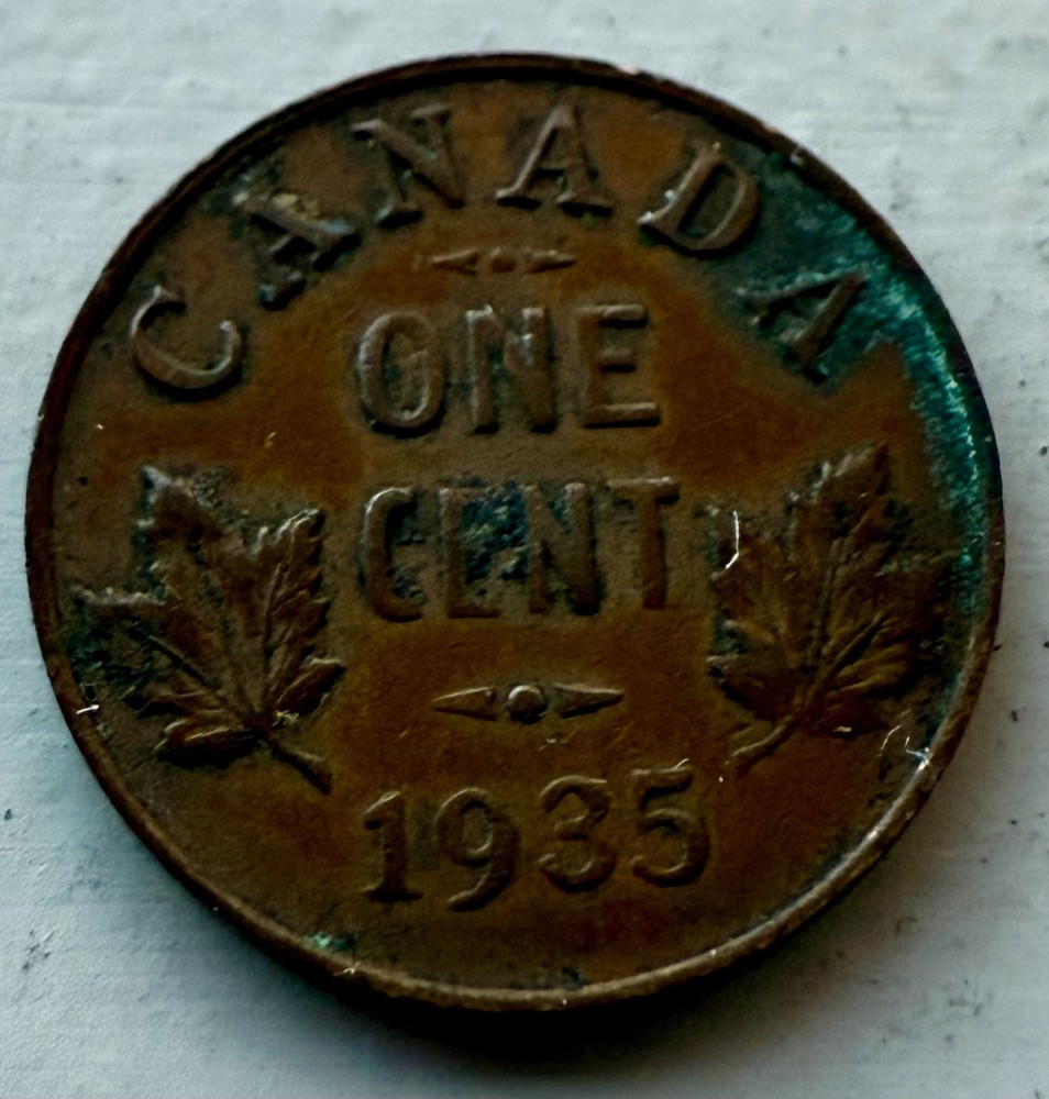 1935 Canada 🇨🇦 One Cent ~ (XF) Condition