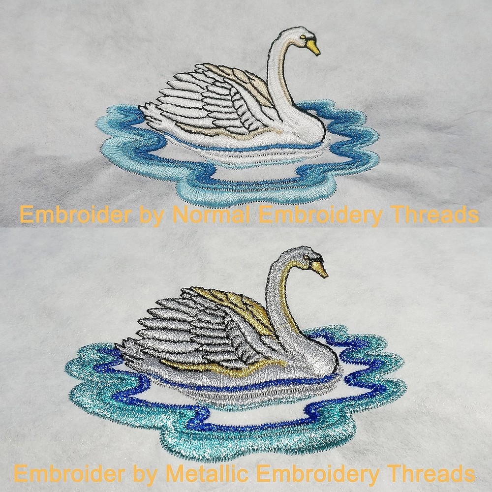 Shiny Metallic Embroidery Supplies - 20 Thread Spools