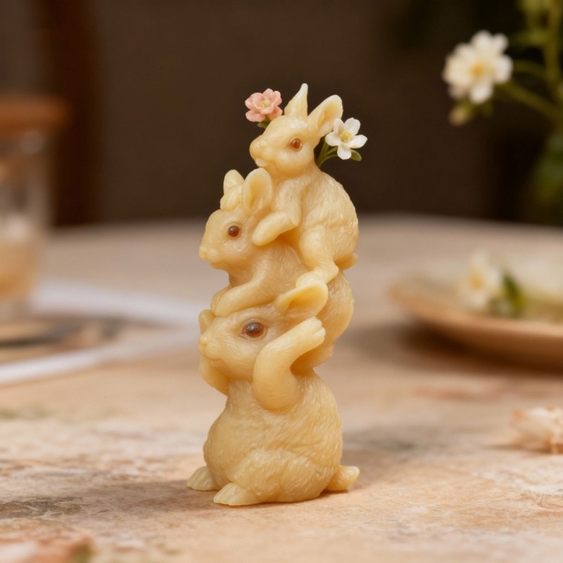 Flexible Reusable Silicone Rabbits Mould For Easters Craft And Making